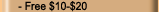 Bonus Offer Free $10 - $20